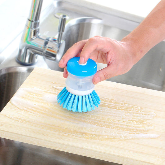 Creative Plastic Automatic Filling Pot Brush Washing Brush Cleaning Hydraulic Brush Artifact - Detail