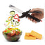2 in 1 Stainless Steel Kitchen Knife Shears Vegetable Slicer