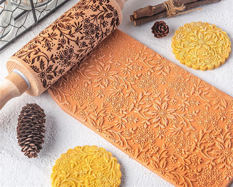 Creative Pattern Embossed Rolling Pin Cookies - Image 15