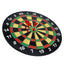Children's magnetic dart board with 3 red magnetic darts on a white background.