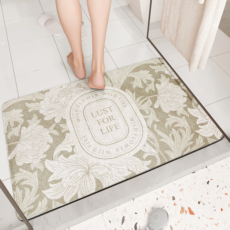 Napa Skin Super Absorbent Bath Mat Quick Drying Bathroom Rug Modern Simple Non-slip Floor Carpets Home Oil-proof Kitchen Mat - Detail