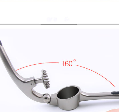 Kitchen Gadget Manual Garlic Press Mashing Tool - In Use