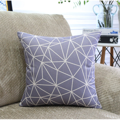 Nordic Color Geometric Throw Pillows - In Use