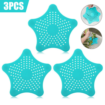 3PCS Silicone Starfish-shaped Sink Drain Filter Bathtub Hair Catcher Stopper Drain Hole Filter Strainer For Bathroom Kitchen Toilet - Image 11