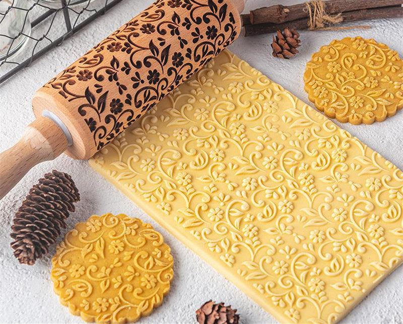 Creative Pattern Embossed Rolling Pin Cookies - Image 5