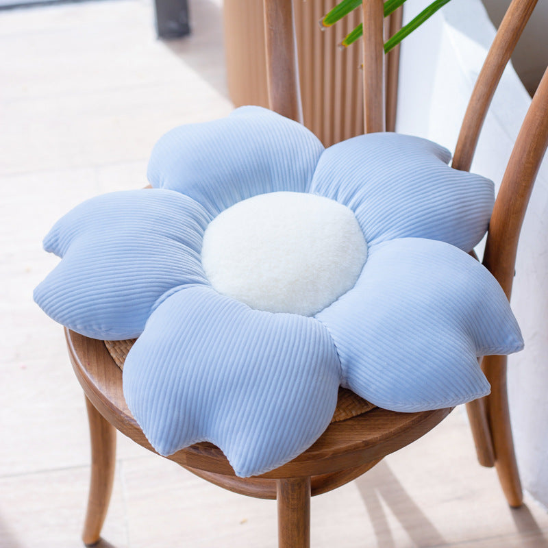 Bed and Breakfast Cushion Small Daisy Petal Cushion - In Use