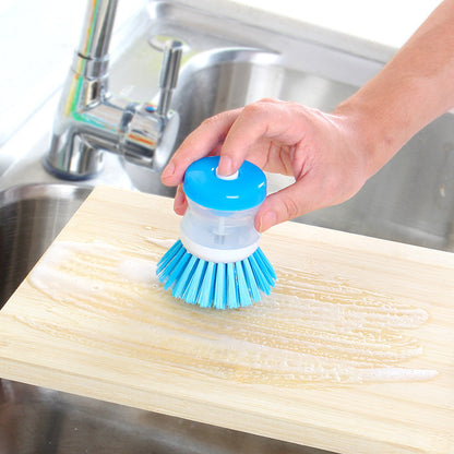 Creative Plastic Automatic Filling Pot Brush Washing Brush Cleaning Hydraulic Brush Artifact - Detail