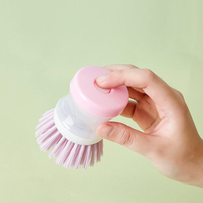 Creative Plastic Automatic Filling Pot Brush Washing Brush Cleaning Hydraulic Brush Artifact - In Use