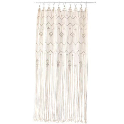 Finished Hoop Door Curtain Bohemian Tapestry Hand Woven Curtain European Style - Image 5