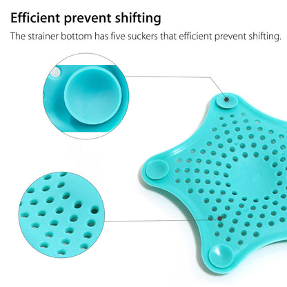 3PCS Silicone Starfish-shaped Sink Drain Filter Bathtub Hair Catcher Stopper Drain Hole Filter Strainer For Bathroom Kitchen Toilet - Image 7