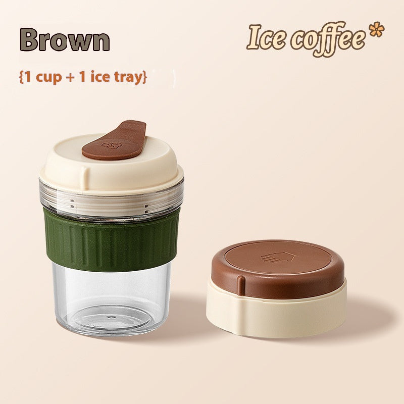 500ML Iced Brew Coffee Cup With Ice Cube Tray Leak Proof Versatile Iced Coffee Bottle For Home Office Travel Camping Tools - Image 6