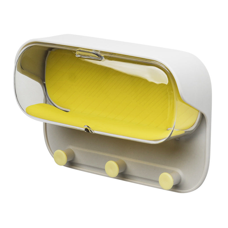 Bathroom Wall Holder Punch-free Wall-mounted Convenient Practical Washroom Glasses Storage Box Clothes Key Organizer Accessories - Image 5