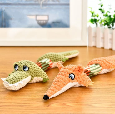 Voice toys plush chew dog toys - Side View