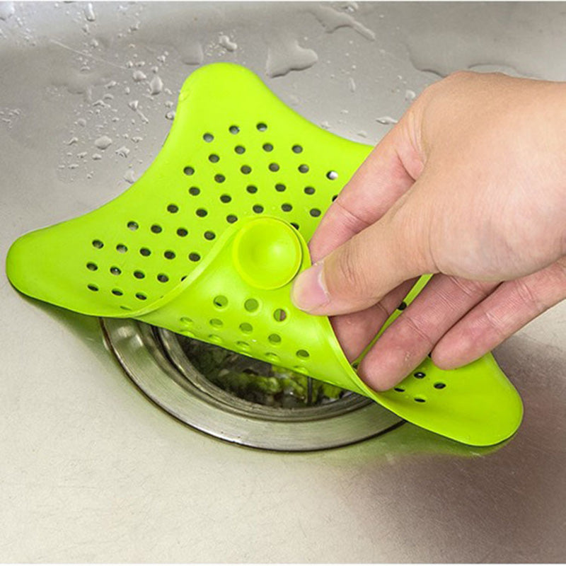 3PCS Silicone Starfish-shaped Sink Drain Filter Bathtub Hair Catcher Stopper Drain Hole Filter Strainer For Bathroom Kitchen Toilet - Image 5