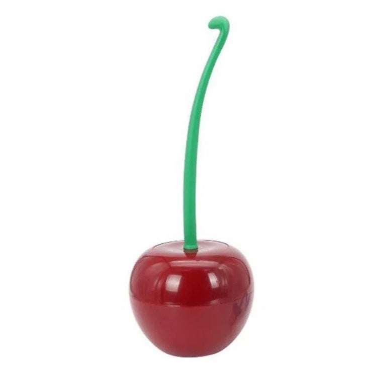 Long Handle Soft Hair Household Toilet Brush Cherry Toilet Brush Daily Necessities Creative Plastic Cleaning Brush Toilet Brush Set - Image 7