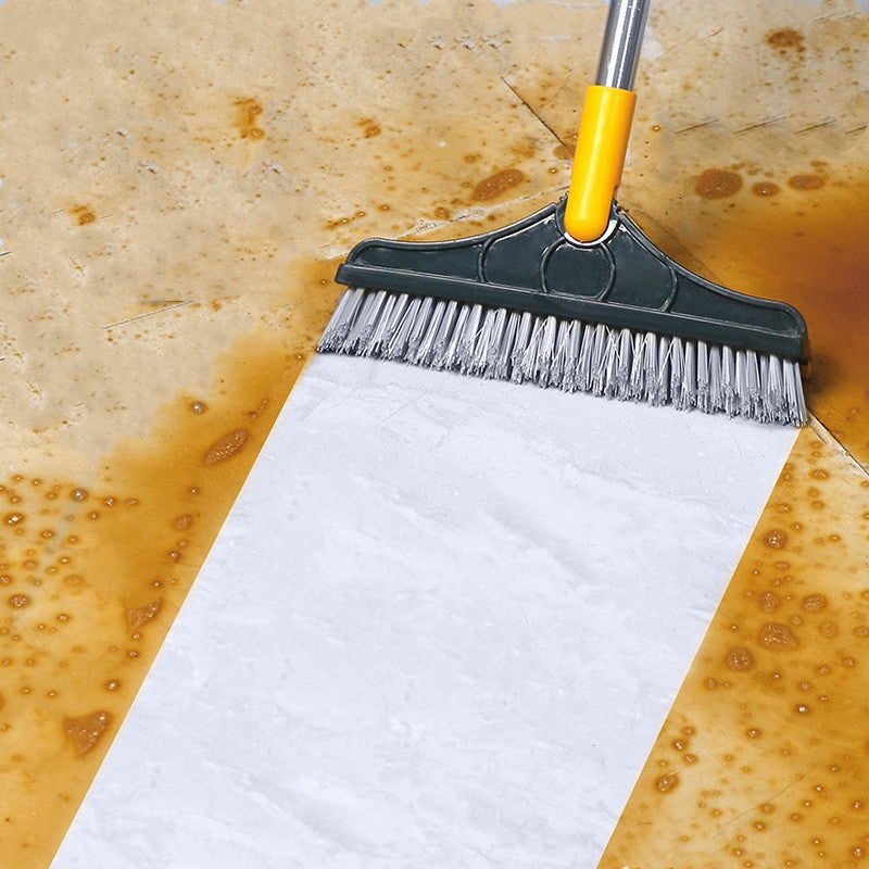 Floor Gap Cleaning Bristles Brush V-broom Rubber Wiper Glass Bathroom Toilet Tile Water Drying Dust Pet Hair Household Scraper - Image 7