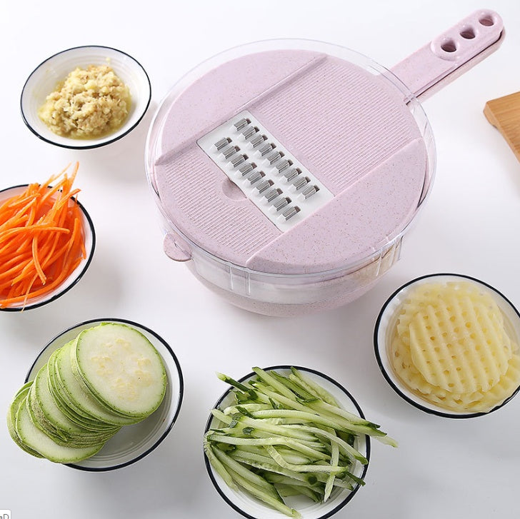 8 In 1 Mandoline Slicer Vegetable Slicer Potato Peeler Carrot Onion Grater With Strainer Vegetable Cutter Kitchen Accessories - Image 12