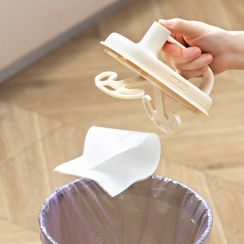Kitchen Bathroom Toilet Cleaning Magic Brush Glass Wall Cleaning Bath Brush Handle Cleaning Rag Ceramic Window Slot Clean Brush Kitchen Gadgets - Detail