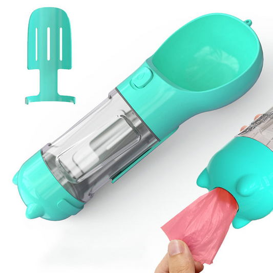 Pet Multi-functional Water Bottle - Side View