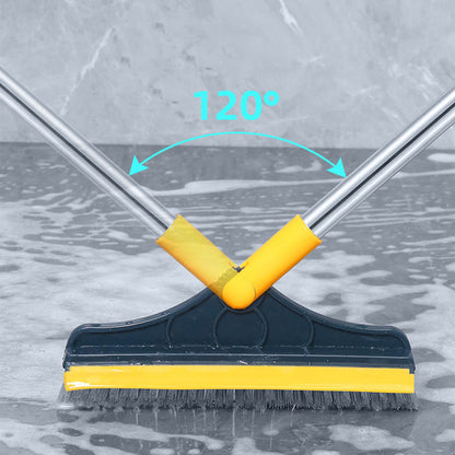 Floor Gap Cleaning Bristles Brush V-broom Rubber Wiper Glass Bathroom Toilet Tile Water Drying Dust Pet Hair Household Scraper - Image 5