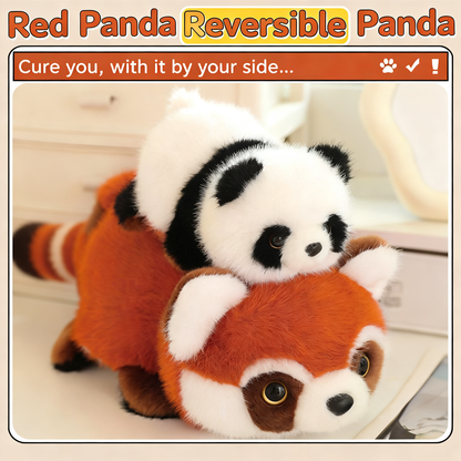 Reversible Panda Plush | Red Panda to Giant Panda Flip Stuffed Toy - Image 7