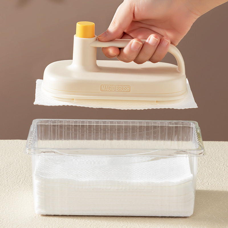 Kitchen Bathroom Toilet Cleaning Magic Brush Glass Wall Cleaning Bath Brush Handle Cleaning Rag Ceramic Window Slot Clean Brush Kitchen Gadgets - Image 10