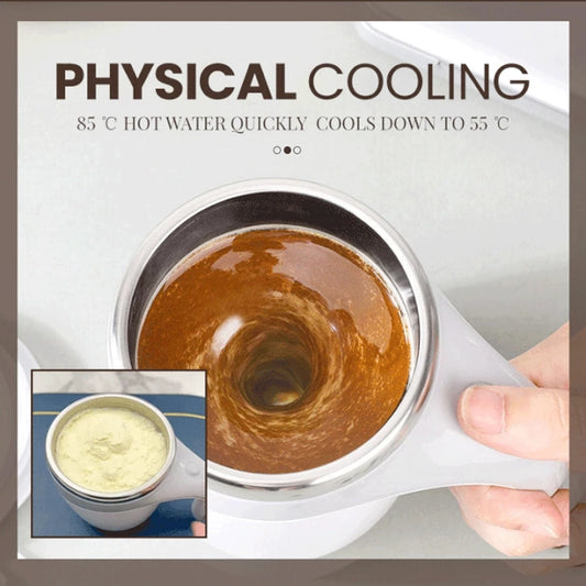Rechargeable Model Automatic Stirring Cup Coffee Cup Electric Stirring Cup - Side View