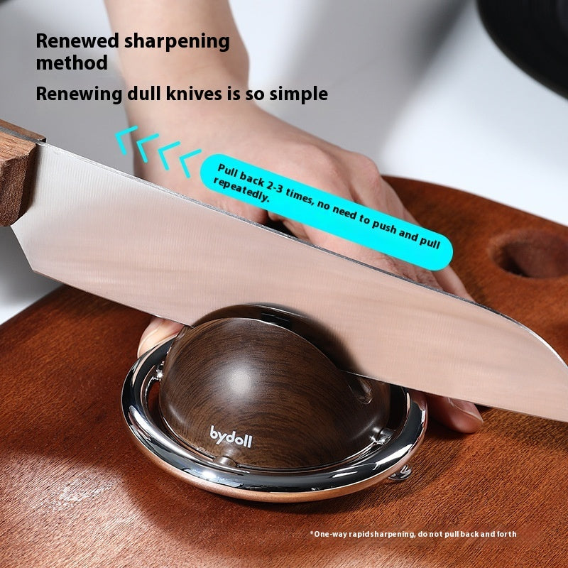 Suction Cup Fabulous Sharpening Product Household Kitchen Knife Scissors Tool - In Use