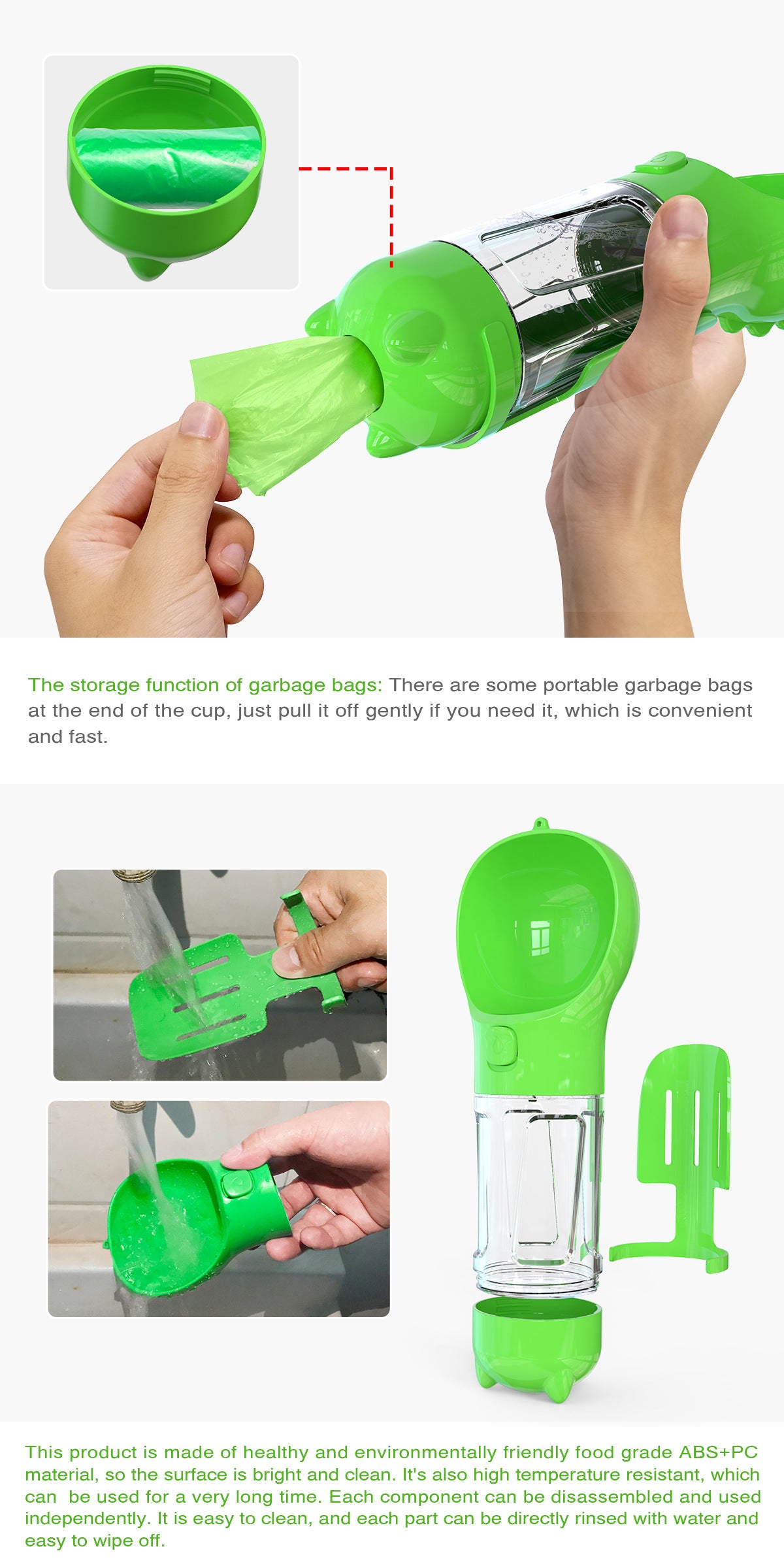 Pet Multi-functional Water Bottle - Image 5