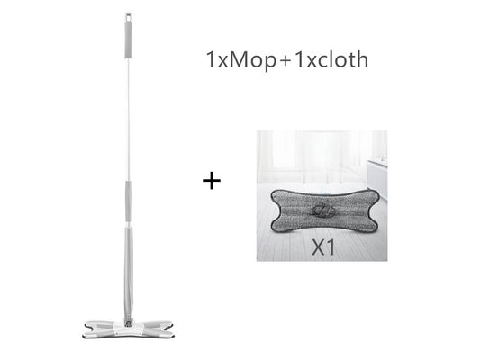 Flat Mop Bucket Type X Free Hand Wash Household - Side View