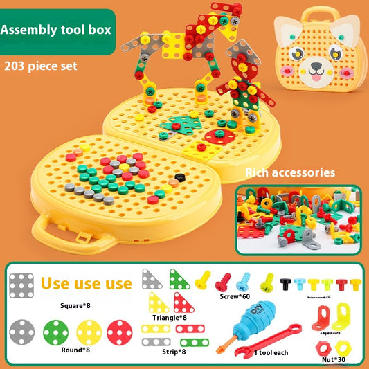 Assembled Toolbox Baby Puzzle Electric - Side View