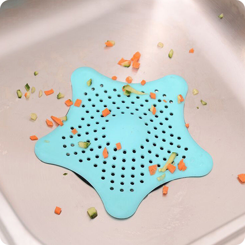 3PCS Silicone Starfish-shaped Sink Drain Filter Bathtub Hair Catcher Stopper Drain Hole Filter Strainer For Bathroom Kitchen Toilet - Detail