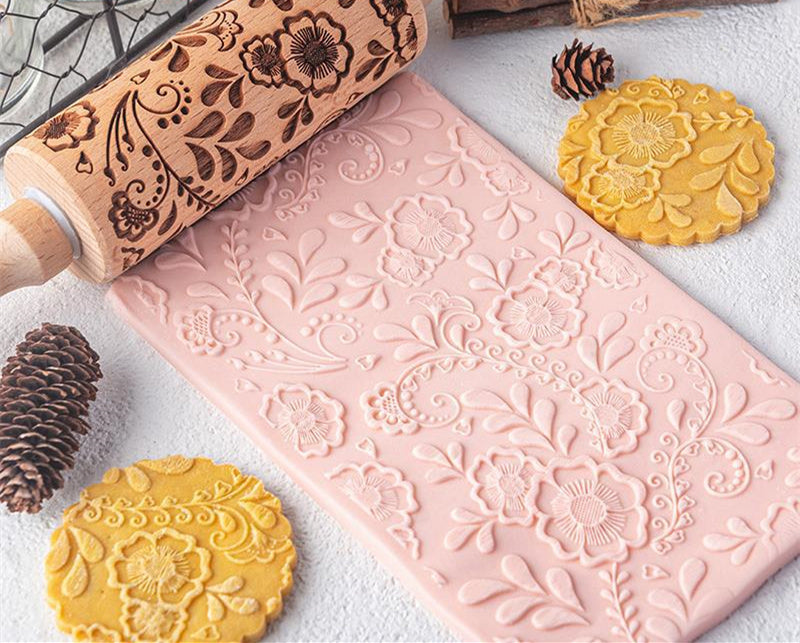 Creative Pattern Embossed Rolling Pin Cookies - Image 12