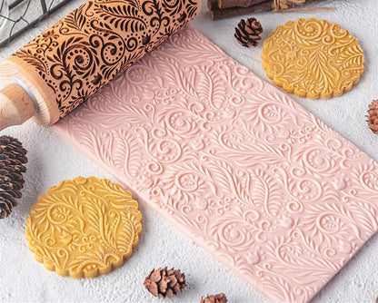 Creative Pattern Embossed Rolling Pin Cookies - Image 7