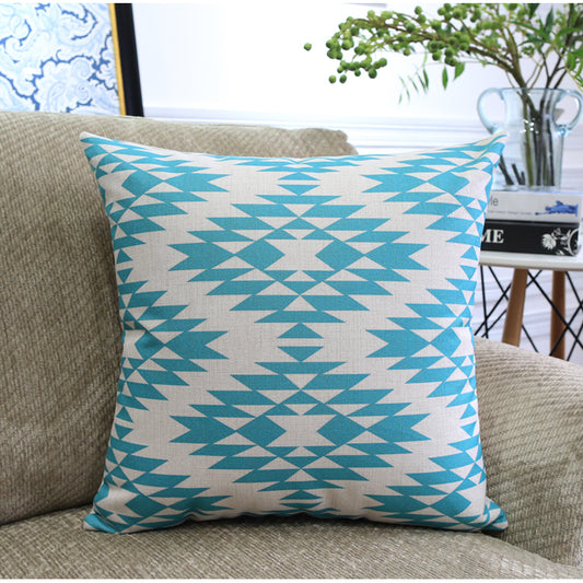 Nordic Color Geometric Throw Pillows - Side View