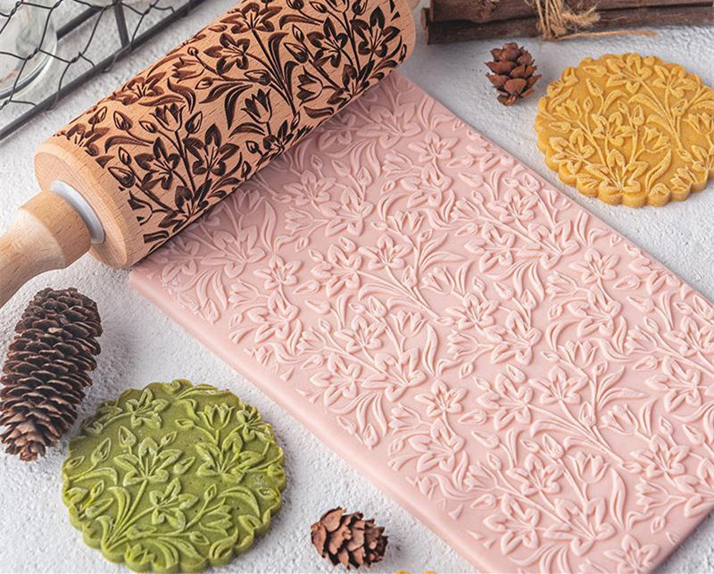 Creative Pattern Embossed Rolling Pin Cookies - Image 9