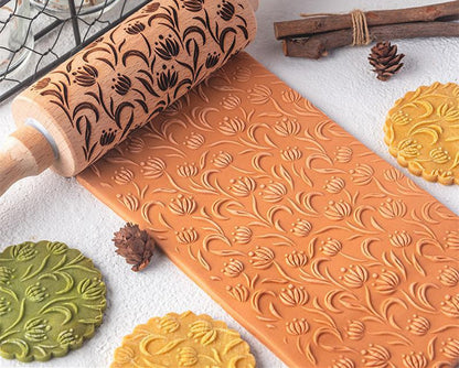 Creative Pattern Embossed Rolling Pin Cookies - Image 6