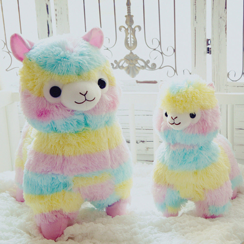 Rainbow Alpaca Doll Plush Toy™