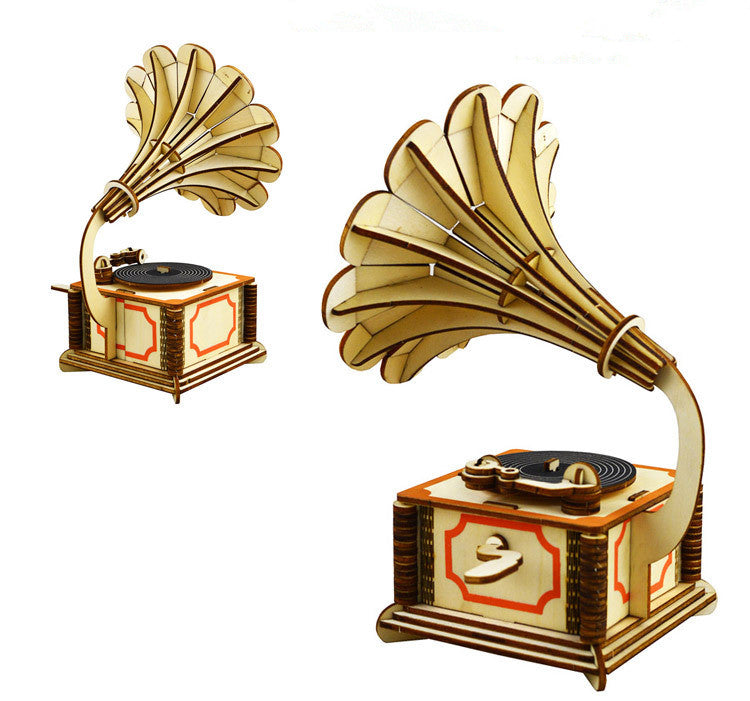 Gramophone Wooden 3D Puzzle™ Main image