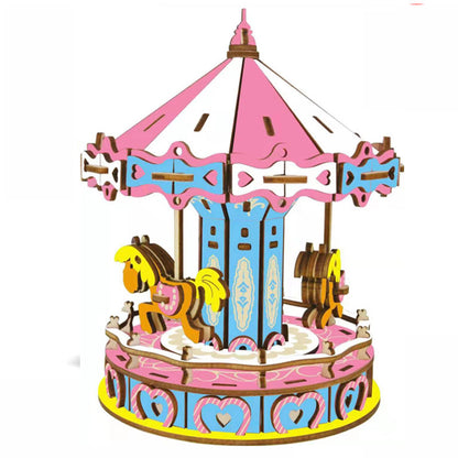 Laser Cutting Carousel Toy Puzzle 3D Stereo™