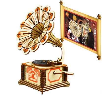 Gramophone Wooden 3D Puzzle™