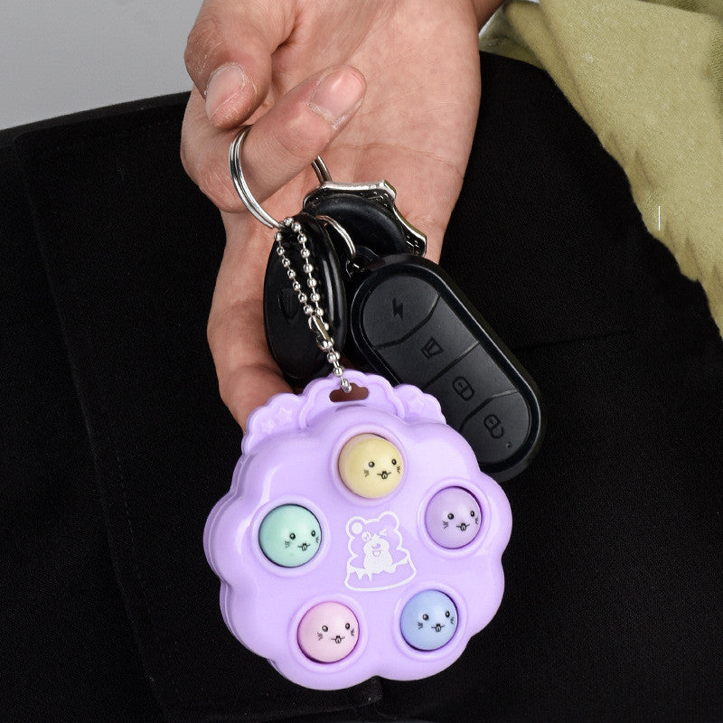 Mini Handheld Whac-a-mole Toy Decompression Keychain™ Main image
