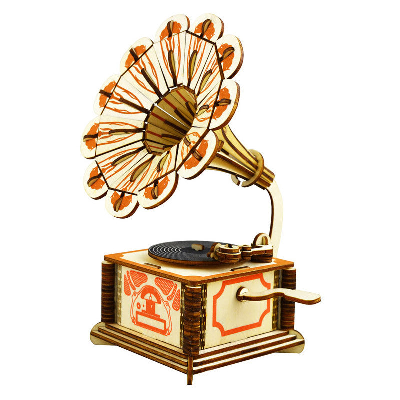 Gramophone Wooden 3D Puzzle™ Secondary image