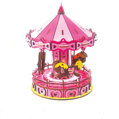 Laser Cutting Carousel Toy Puzzle 3D Stereo™