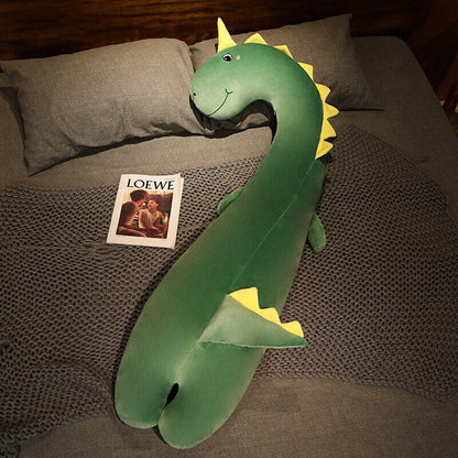 Cuddly Dinosaur Pillow Stuffed Animal green color