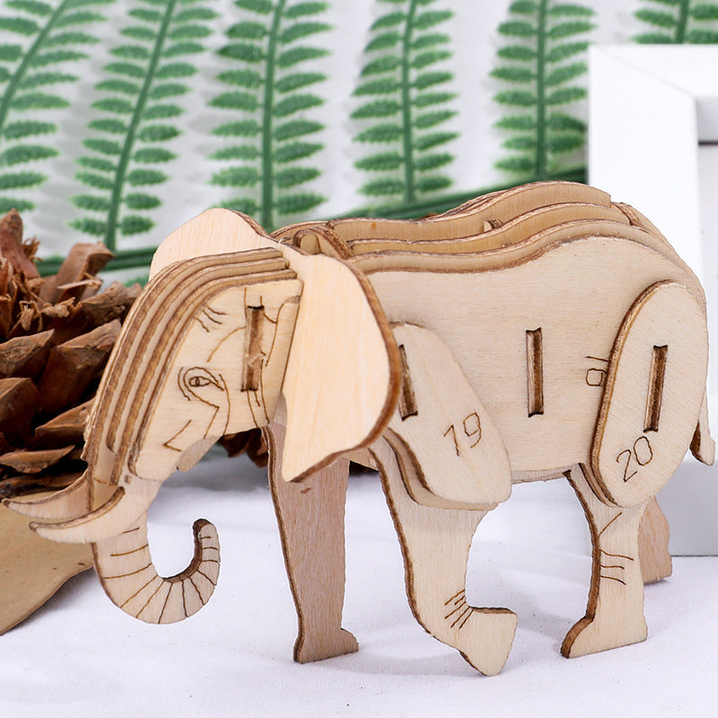 Wooden Elephant Puzzle