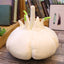 Soft garlic-shaped sofa pillow plush toy, cute food stuffed throw pillow for living room decor and kids gift